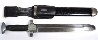 Lot 153 - A German Third Reich Enlisted Man's DRK Hewer, the saw back steel blade stamped GES.GESCHUTZT...