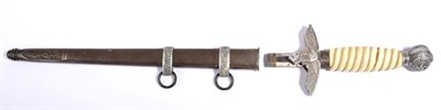 Lot 165 - A German Third Reich Luftwaffe Officer's Dagger, second pattern, the blade shortened to the...