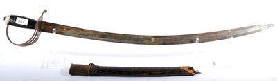 Lot 185 - A 19th Century Indian Sabre, the 75 cm fullered blade stamped with an indistinct mark and...