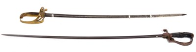 Lot 187 - A Second World War German Infantry Officer's Sword, with 86cm single edge fullered steel blade,...