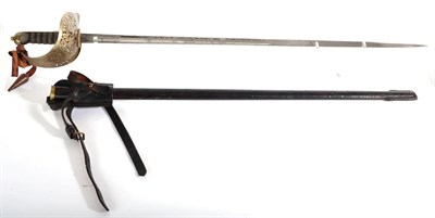 Lot 202 - A George VI 1897 Pattern Infantry Officer's Sword by Wilkinson Sword, the 82.5cm fullered steel...