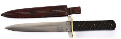 Lot 214 - A 19th Century ";English Style"; Bowie Knife, spear point blade, the ricasso stamped GR cypher...