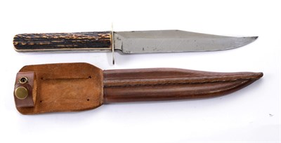 Lot 219 - A Victorian Bowie Knife, clip point blade, the ricasso stamped, ";Brookes & Crookes, Sheffield,...