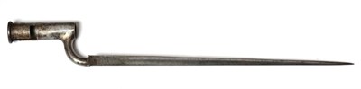 Lot 244 - A Brown Bess Socket Bayonet, the fullered triangular section blade stamped JOHN GILL, lacks...