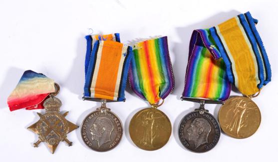 Lot 40 - A First World War R.A.M.C. Trio, comprising 1914 Star, British War Medal and Victory Medal, awarded