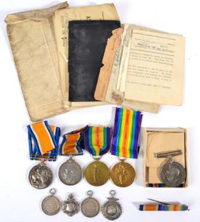 Lot 51 - Three First World War R.A.M.C. Pairs, each comprising British War Medal and Victory Medal,...