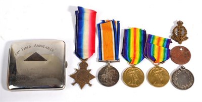 Lot 52 - A First World War Trio, comprising 1914-15 Star, British War Medal and Victory Medal, awarded...
