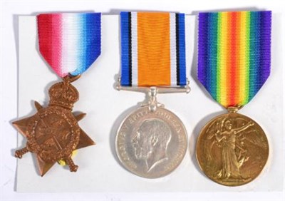 Lot 63 - A First World War Trio, comprising 1914 Star, British War Medal and Victory Medal, awarded to...