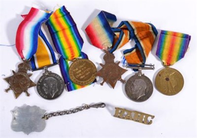 Lot 67 - Two First World War R.A.M.C. Trios, each comprising 1914-15 Star, British War Medal and Victory...