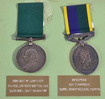Lot 71 - A Volunteer and Long Service Medal (Victoria Regina), awarded to 664 Sjt. W.LOWTHER 4/V.B....