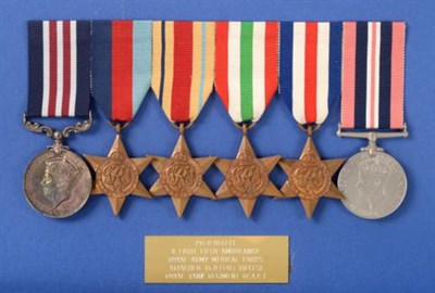 Lot 72 - An Immediate Second World War Meteiriya Ridge M.M. Group of Six Medals, awarded to 7377948...