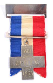 Lot 98 - American Civil War - a Silver Corps Medal, to the 2nd Regiment Infantry Volunteers, engraved...