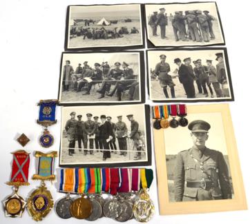 Lot 100 - A First/Second World War Long Service Group of Eight Medals, to 72357 GNR. (later B.Q.M.SJT)...