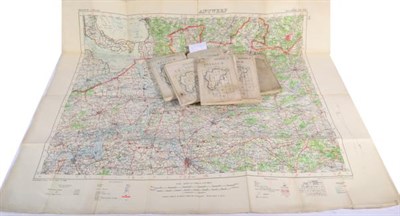 Lot 122 - A Collection of Seven First World War Ordnance Survey Trench Maps, six of Belgium, one of...