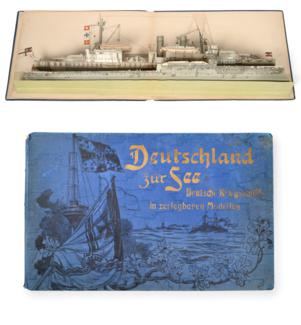 Lot 145 - German Imperial Navy Interest: Deutschland zur See, Deutsche Kriegsschiffe in Zerlegbaren Modellen