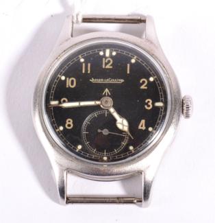 Lot 183 - A Second World War Period Wristwatch, signed Jaeger Le Coultre, circa 1945, with later added...