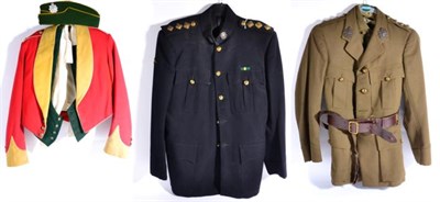 Lot 223 - The Border Regiment:- an Officer's No.2 Service Dress Tunic, to a Captain, with bronze collar...