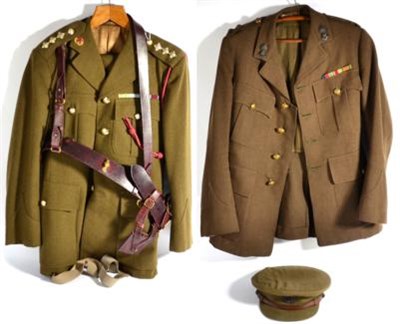 Lot 229 - A Second World War No.2 Dress Tunic to a Lieutenant, King's Own Royal Regiment, with bronze...