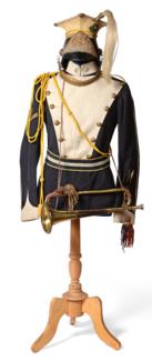 Lot 230 - A Late Victorian/Edwardian OR's Dress Uniform to a Trumpeter of the 17th Lancers, composite and...