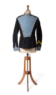 Lot 232 - A Rare Edwardian OR's Blue Wool Dress Tunic to the 21st (Empress of India's) Lancers, double...