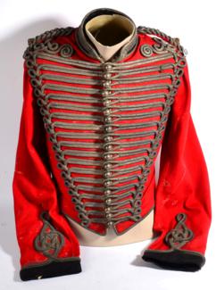 Lot 235 - An Early 19th Century Scarlet Dress Jacket to a 2nd Lieutenant of the 1st Royal Devon Yeomanry,...