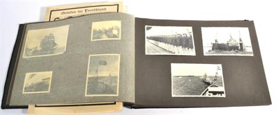 Lot 257 - A German Third Reich Period Photograph Album, pertaining to Panzerschiff ";Deutschland";,...