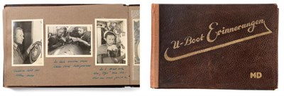 Lot 262 - A Good German Third Reich Period Leather-Bound Photograph Album, the cover titled, ";U-Boot...