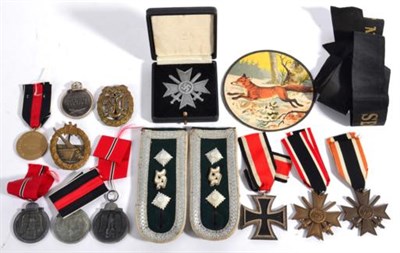 Lot 273 - A Collection of German Third Reich Medals, Medallions and Related Items, including a pair of...