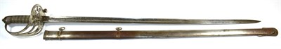 Lot 307 - A Victorian 1827 Pattern Rifles Officer's Sword, the 83cm single edge fullered steel blade...