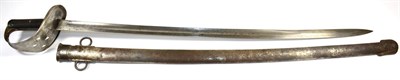 Lot 309 - A British 1890 Pattern Cavalry Trooper's Sword, the 87.5cm single edge broad fullered steel...