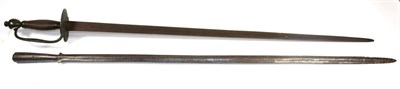 Lot 330 - A British 1796 Pattern Infantry Officer's Sword, with 79.5cm single edge fullered steel blade,...