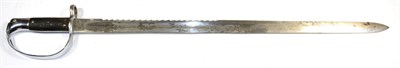 Lot 336 - A Martini-Henry 1879 (New Production) Pattern Artillery Bayonet, the 65.5cm saw-back steel...