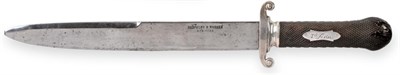 Lot 361 - A 19th Century American Bowie Knife by Graveley & Wreaks, New York, the 27cm steel blade double...