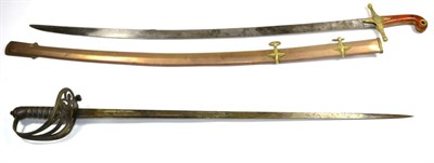 Lot 364 - A George V 1827 Pattern Indian Service Rifle Regiment Officer's Sword, the 82.5cm steel blade...