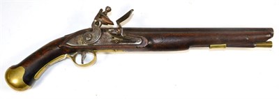 Lot 421 - An Early 19th Century Flintlock Sea Service Pistol, possibly of  Belgian contract manufacture,...