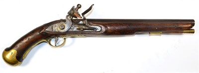 Lot 422 - An Early 19th Century Flintlock Sea Service Pistol, possibly of  Belgian contract manufacture,...