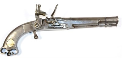 Lot 425 - A Non-working Copy of an 18th Century Scottish All-Steel Flintlock Belt Pistol, the 19.5cm...