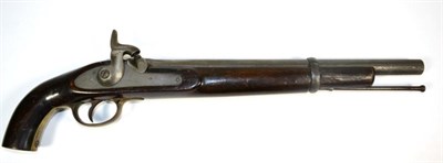 Lot 451 - A 19th Century Percussion Pistol, made from a cut-down Enfield rifle, the 40cm steel barrel...