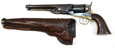 Lot 454 - A Colt Model 1861 Navy Single Action Six Shot Percussion Revolver, .36 calibre, 19cm blued...