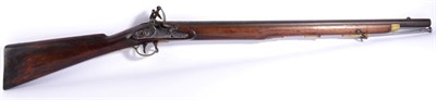 Lot 457 - An Early 19th Century Flintlock Carbine, the 66cm steel barrel with Birmingham proof marks, the...