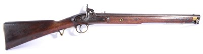 Lot 458 - An 1844 Pattern Yeomanry Percussion Cavalry Carbine, the 51cm steel barrel with London proof marks