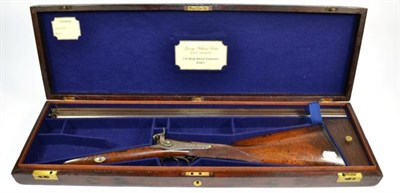 Lot 473 - A 19th Century 16 Bore Side by Side Double Barrel Percussion Sporting Gun by George William...