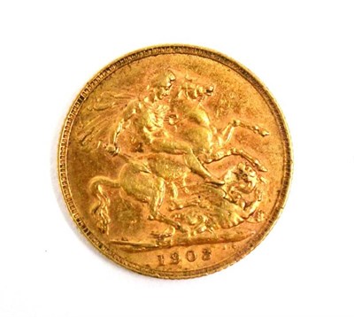 Lot 9 - A 1903 gold sovereign