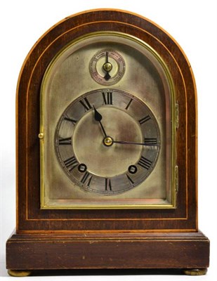 Lot 76 - A quarter striking mantel clock, movement stamped W&H