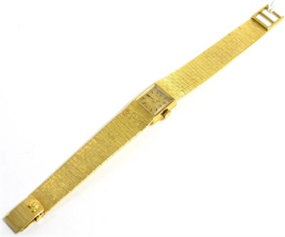 Lot 144 - A lady's 18 carat gold wristwatch movement signed Juvenia