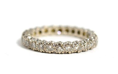 Lot 171 - A diamond eternity ring, total estimated diamond weight 1.30 carat approximately, finger size...