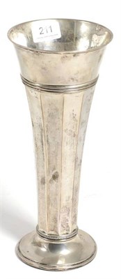 Lot 211 - A large German Art Deco silver vase, Wilhelm Binder, Schwäbisch Gmünd, 800 standard, early...