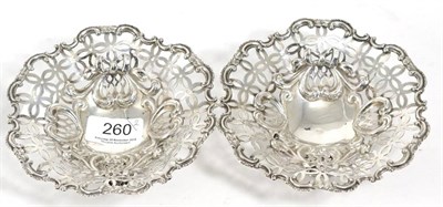 Lot 260 - A pair of silver baskets, London 1894 by Elkington