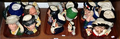 Lot 404 - Eighteen various Royal Doulton character jugs (three trays)