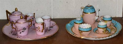 Lot 415 - A Victorian French cabaret set and another with Rd No.445814